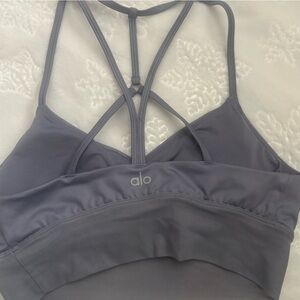 ALO Yoga Women's Strappy lavender Sports Bra